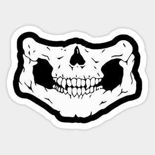 Skull mouth laughing Sticker